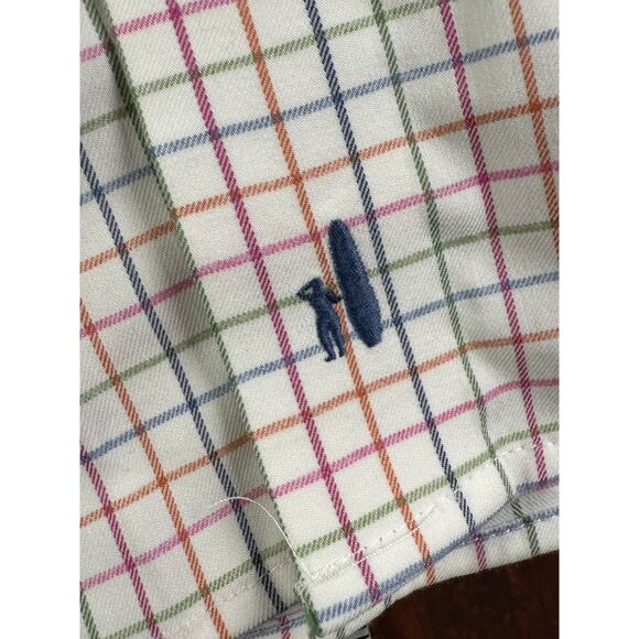 Johnnie-O Performance Butler Sport Short Long Sleeve Shirt Multicolor Mens Large - Picture 3 of 9